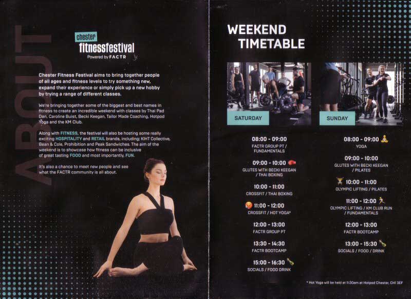 Chestertourist.com - Fitness Festival Page Two